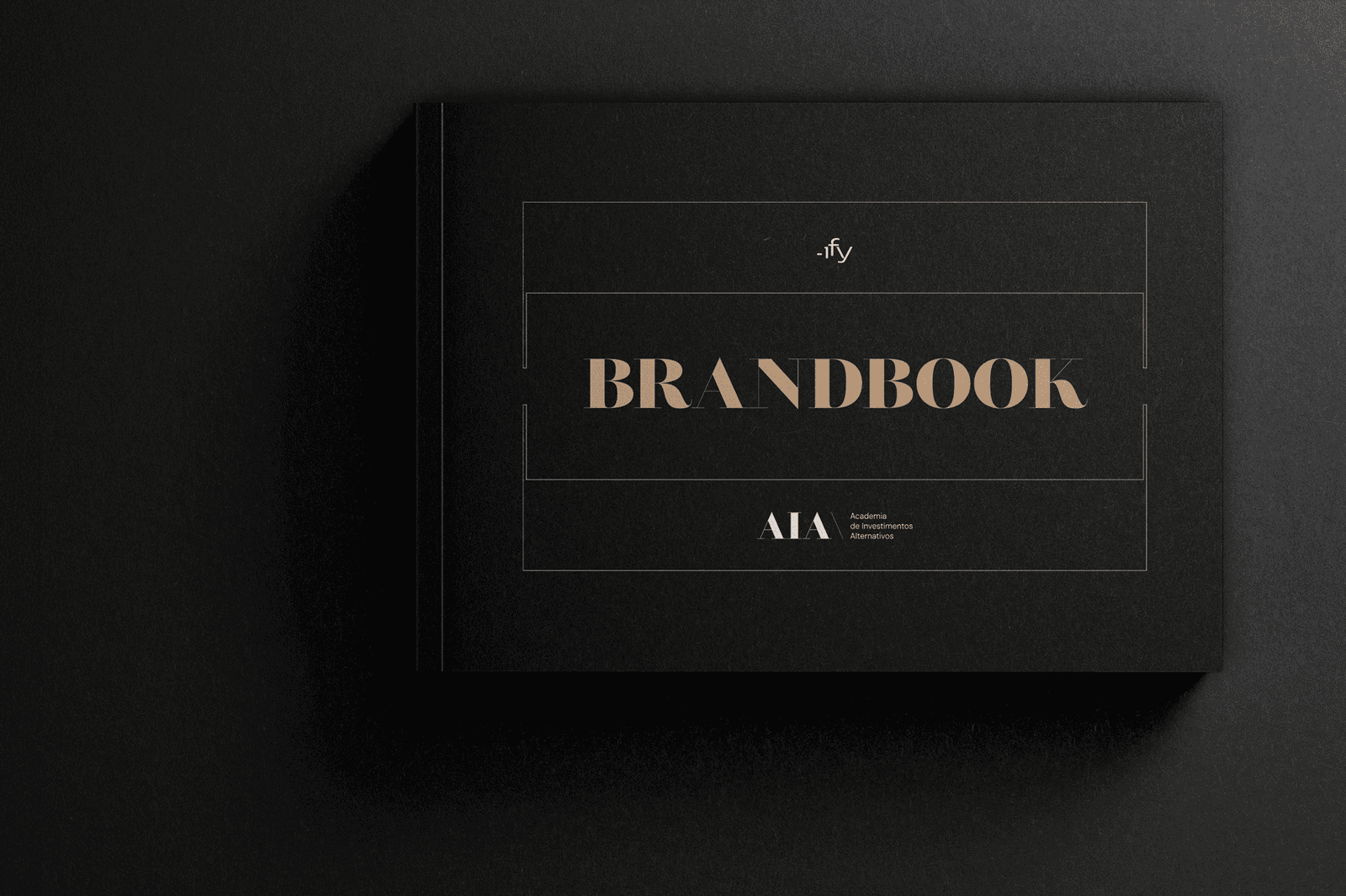 Capa do brandbook do rebranding da AIA desenvolvido pela -ifY